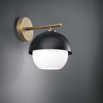 Moderne Wandleuchte / Messing / geblasenes...