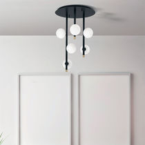 Moderne Deckenleuchte / geblasenes Glas...
