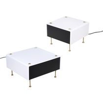 Tischlampe / modern / Messing / Lochblech