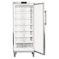 Profi-Gefrierschrank / grau / Edelstahl