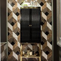 Säulenschrank für Badezimmer / Art Deco