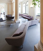 Modulsofa / modern / Leder / Stoff