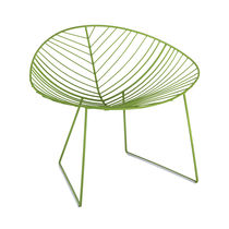 Moderner Sessel / aus lackiertem Stahl /...