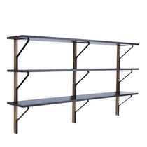 Wandmontiertes Regal / modern / aus Eiche...