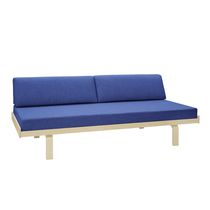 Moderne Polsterbank / Stoff / Leder / Bugholz