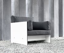 Moderner Sessel / Stoff / Garten / Außenbereich