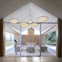 Hängelampe / Holzfurnier / modern / LED