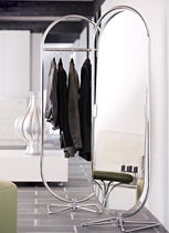 Standspiegel / doppelseitig / modern / oval