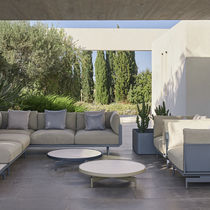 Moderner Couchtisch / anodisiertes Aluminium...