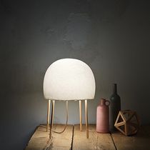 Tischlampe / modern / aus Esche / Japanpapier