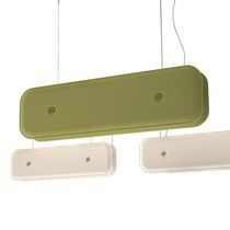 Hängelampe / modern / Aluminium / Stoff