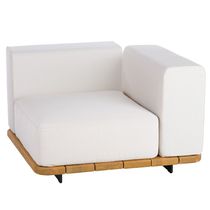 Moderner Sessel / Teakholz / Eck / wasserdicht