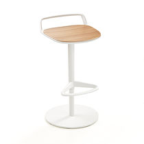 Moderner Barhocker / Leder / Stoff / Aluminiumguss