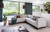 Modulsofa / modern / Stoff / Leder