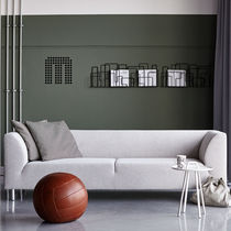 Modernes Sofa / Stoff / 2-Personen / beige