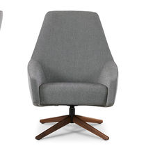 Moderner Sessel / Leder / Stoff / Hochlehner