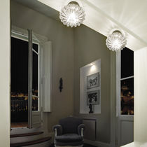 Moderne Deckenleuchte / rund / Glas / LED