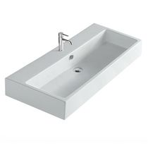 Wand-Waschbecken / Keramik / rechteckig...