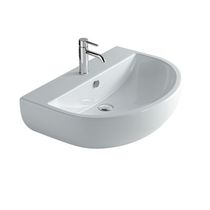 Wand-Waschbecken / Keramik / modern