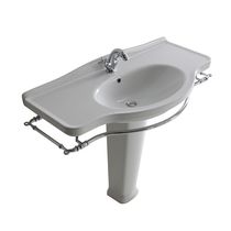 Freistehendes Waschbecken / Keramik / oval...