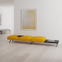 Moderne Polsterbank / Stoff / Leder / Massivholz