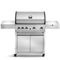 Gas-Gartengrill / auf Rollen / Edelstahl...