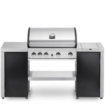 Gas-Gartengrill / bodenstehend / Edelstahl...