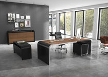 Laminat-Schreibtisch / Metall / modern /...
