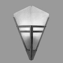 Moderne Wandleuchte / verchromtes Metall