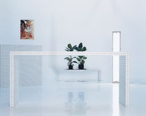 Freistehender Schreibtisch / modern / Laminat...