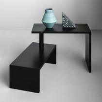 Moderner Couchtisch / lackiertes MDF / Stahl...