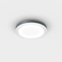 Moderne Deckenleuchte / rund / Opalglas...