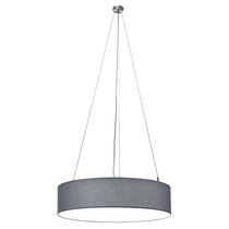 Hängelampe / Stoff / modern / grau