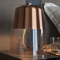 Tischlampe / Metall / geblasenes Glas /...