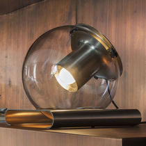 Tischlampe / Metall / geblasenes Glas /...