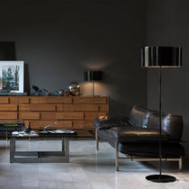 Stehleuchte / Metall / geblasenes Glas /...