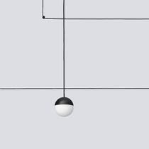 Hängelampe / Glas / modern / schwarz