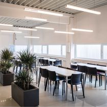 Hängeleuchte / fluoreszierend / LED / linear