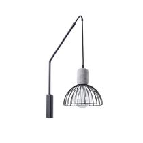Moderne Wandleuchte / Stahl / Zement / Halogen