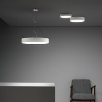 Hängelampe / Stahl / modern / weiß