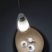 Hängelampe / Stahl / Glas / modern