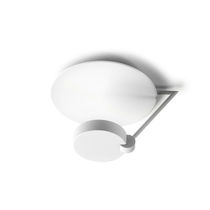 Moderne Deckenleuchte / rund / Stahl / Methacrylat