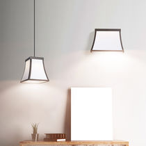 Hängelampe / Stahl / Stoff / modern