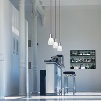 Hängelampe / Stahl / Glas / modern