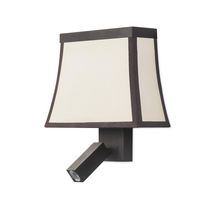 Moderne Wandleuchte / Stahl / Stoff / LED