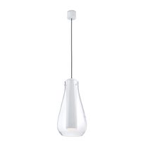 Hängelampe / Aluminium / Stahl / Glas