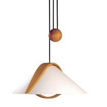 Hängelampe / modern / Stoff / Holz
