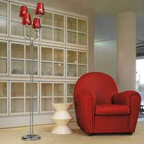 Stehleuchte / Glas / modern / rot