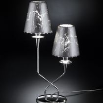 Tischlampe / Glas / Metall / modern