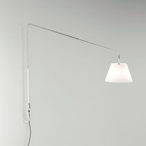 Moderne Wandleuchte / Metall / Stoff / mit...